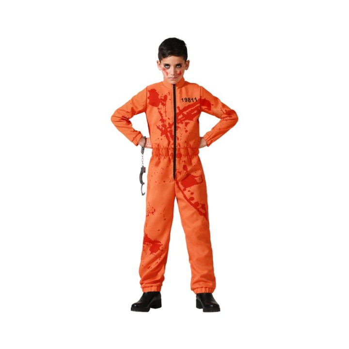DISFRAZ PRESO SANGRIENTO NARANJA 5-6