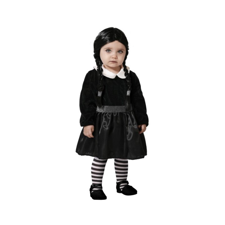 DISFRAZ NIÑA FANTASMA NEGRO 6-12 MESES