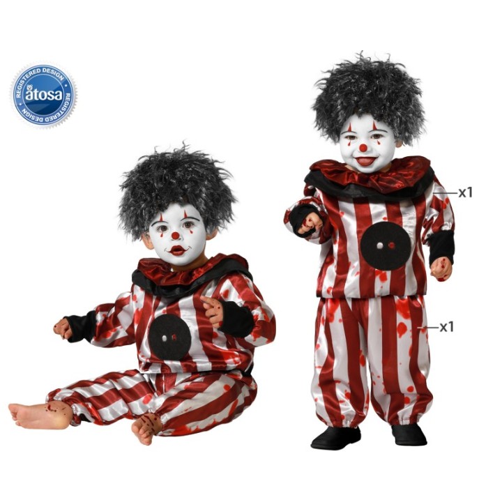 DISFRAZ PAYASO 12-24 MESES