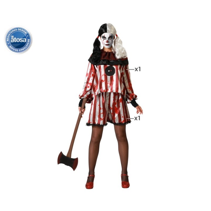 DISFRAZ PAYASA HALLOWEEN XS-S