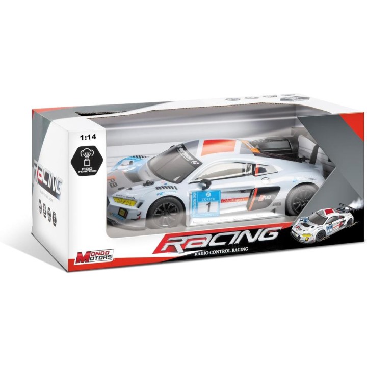 COCHE R/C AUDI R8 LUZ SONIDO HUMO 1:14 63699