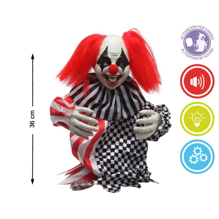 PAYASO 36CM LUZ / SONIDO / MOVIMIENTO 79387