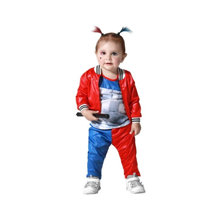 DISFRAZ PAYASA HALLOWEEN ROJO 12-24 MESES