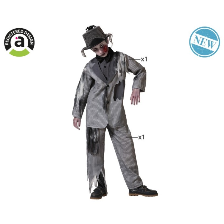 DISFRAZ NOVIO HALLOWEEN GRIS 5-6 80730