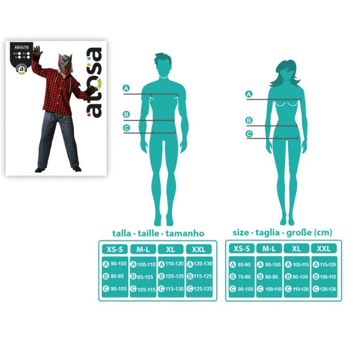 DISFRAZ HOMBRE LOBO XL