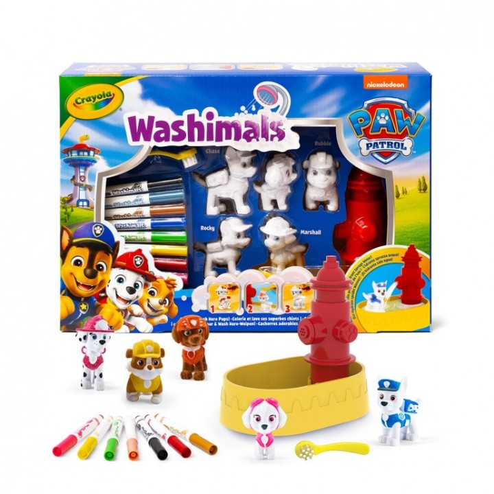 WASHIMALS SET 5 MASCOTAS PATRULLA CANINA 74-0291