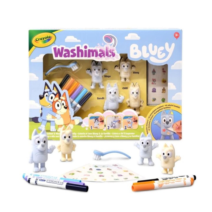WASHIMALS BLUEY SET 4/ STICKERS 74-0253