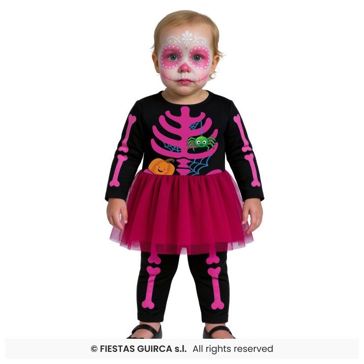 DISFRAZ CUTE SKELETON 12-18 MESES (80 CM) 76222