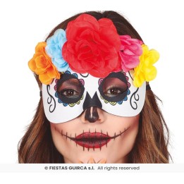 ANTIFAZ CATRINA CON FLORES 12004