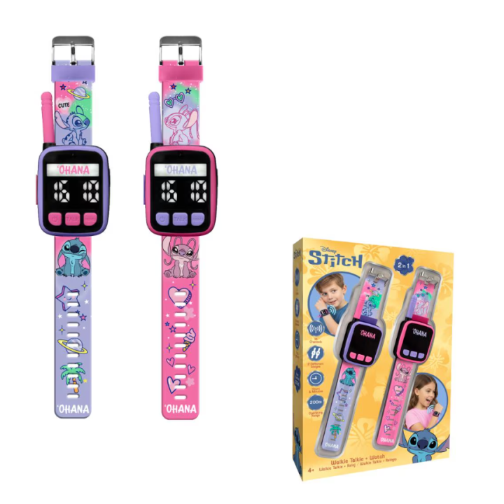 WALKIE TALKIE RELOJ 2EN1 STITCH LAS40065
