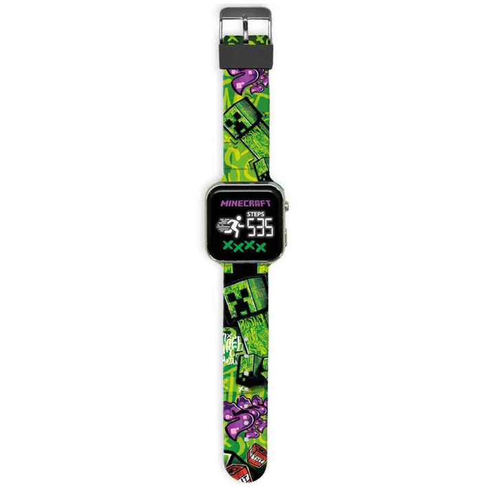 RELOJ LED TRACKER MINECRAFT MIN4387