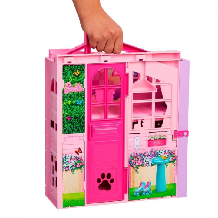 CASA DE ESCAPADAS CON MUÑECA BARBIE JMD28