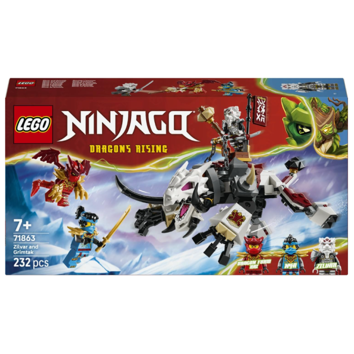 NINJAGO ZILVAR Y BESTIA DRAGON 71863
