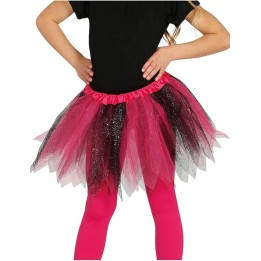 TUTU BRILLANTE ROSA Y NEGRO 17202