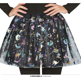 TUTU NEGRO DECORADO 40CM 19024