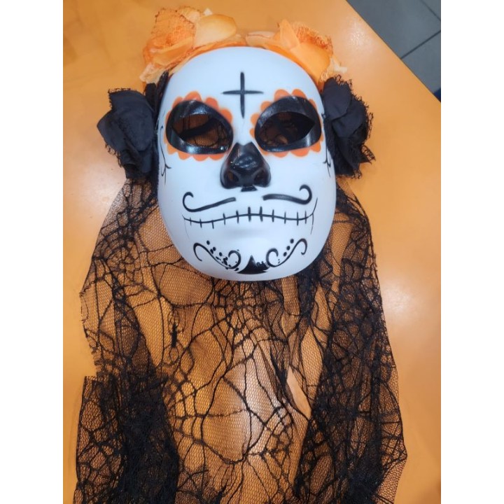 MASCARA CATRINA NARANJA 30214