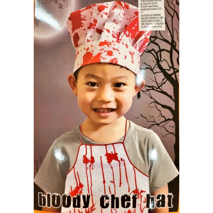 GORRO COCINERO ENSANGRENTADO 30356