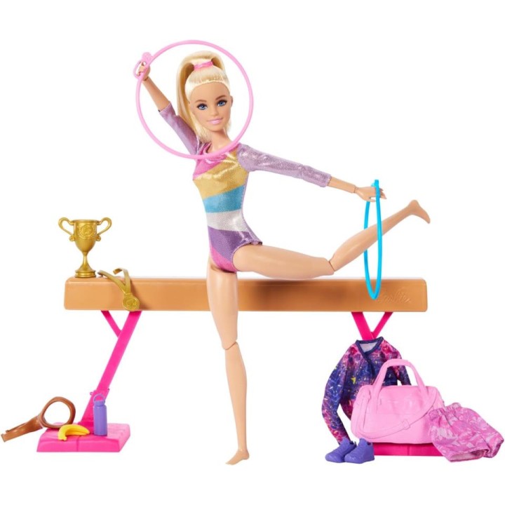 BARBIE GIMNASTA RUBIA HRG52