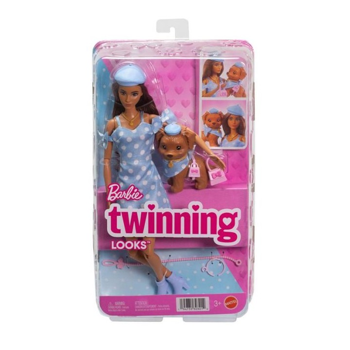 BARBIE TWINNING MORENA PERRO JFP38