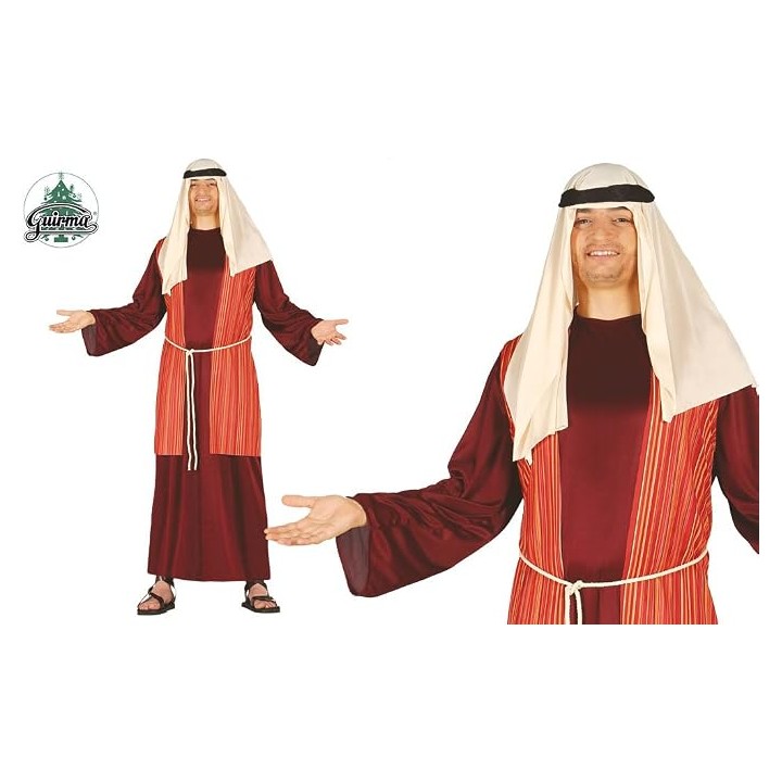 DISFRAZ PASTOR SAN JOSE ROJO TALLA L 42417