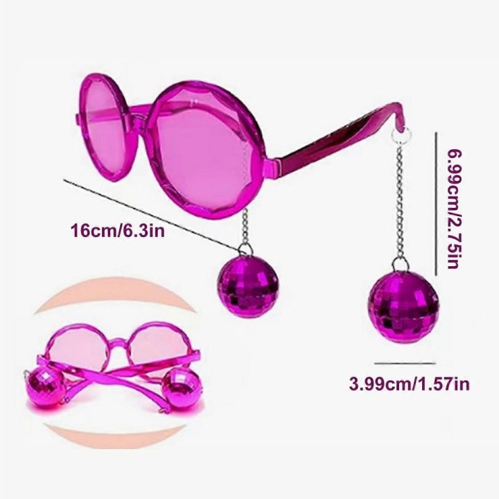 GAFAS CON BOLAS FUCSIA 32967