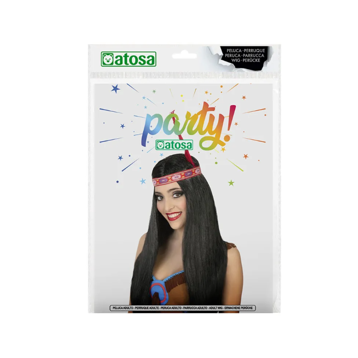 PELUCA LISA LARGA INDIA MORENA 80263