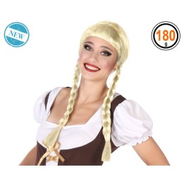 PELUCA TRENZAS RUBIA 80210
