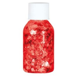 BOTE GLITTER EN GEL ROJO 15001