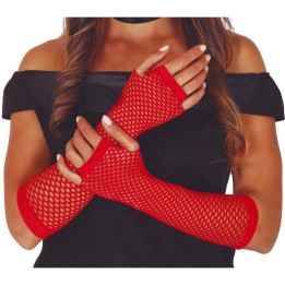 GUANTES MALLA ROJOS 26 CMS 17876