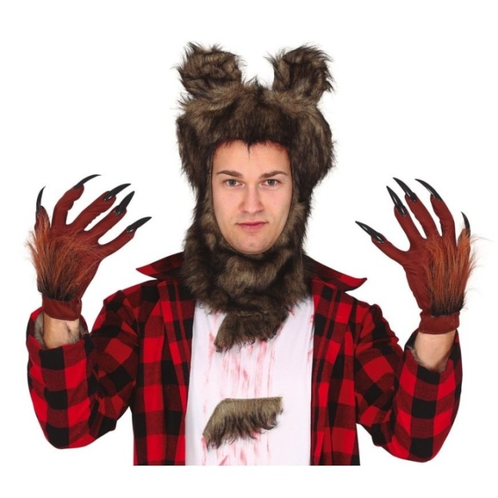 GUANTES HOMBRE LOBO CON GARRAS 18908