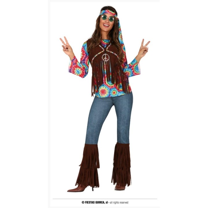 DISFRAZ HIPPIE MUJER M (38/40) 86565