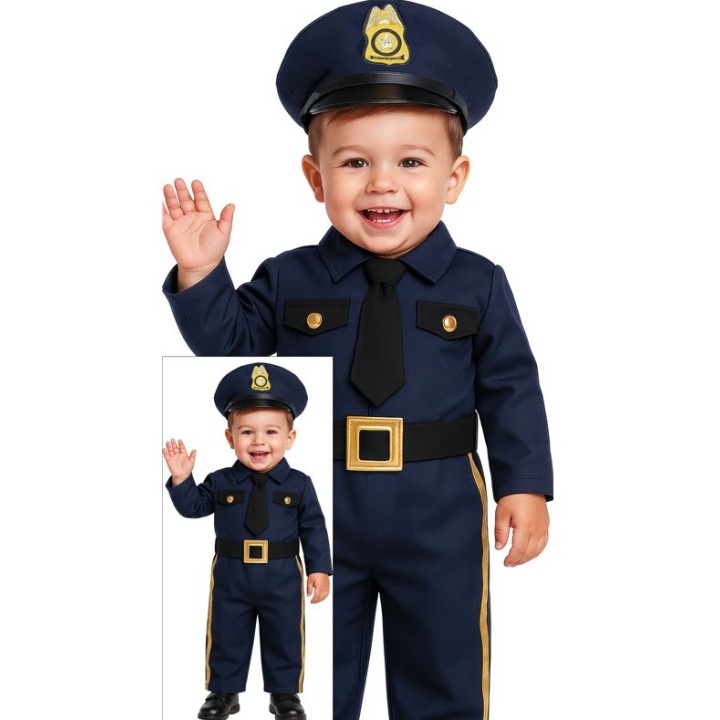 DISFRAZ POLICIA BEBE 18/24M 87611