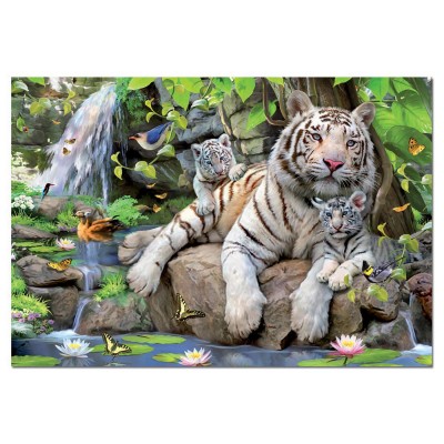 PUZZLE 1000 TIGRES BLANCO...