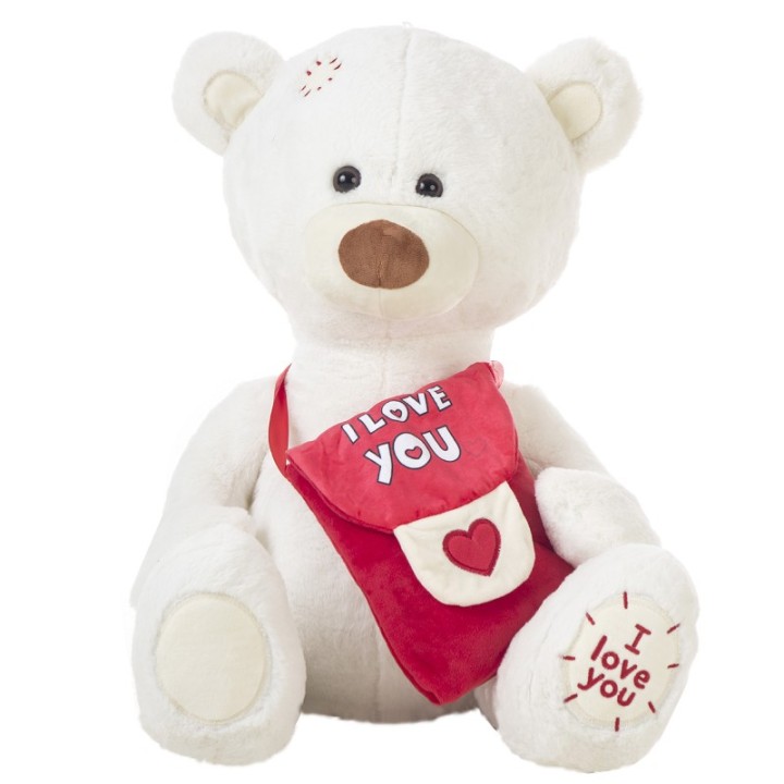 OSO BLANCO MENSAJERO 25CM 18266