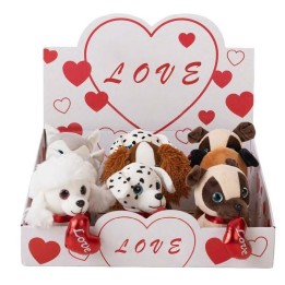 PERRITOS SAN VALENTIN 16CM 18302