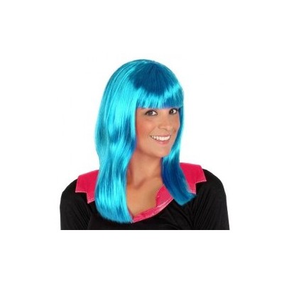 PELUCA AZUL NEON LISA 27980 