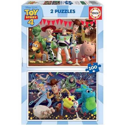 PUZZLE.2X100 TOY STORY4 18107 