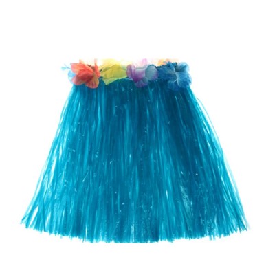 FALDA HAWAIANA 45CM AZUL 17688