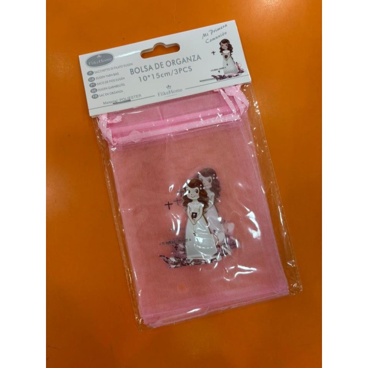 BOLSA ORGANZA COMUNION10X15 45866 45867