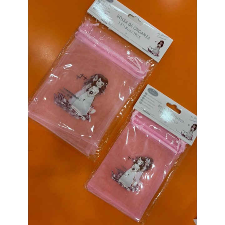 BOLSA ORGANZA COMUNION10X15 45866 45867