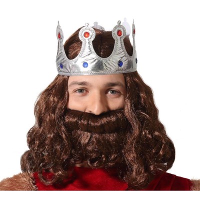 CORONA REY 60x10 CM PLATA...