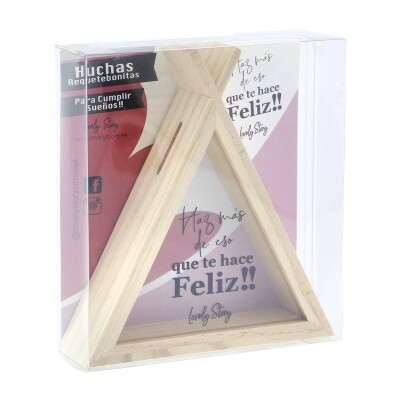 HUCHA MADERA FELIZ HM0607 