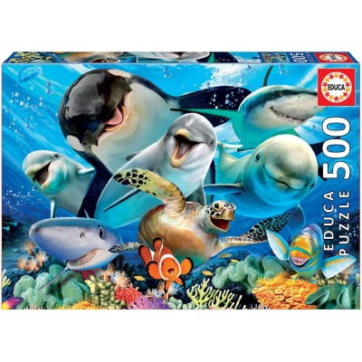 PUZZLE 500 SELFIE BAJO AGUA...