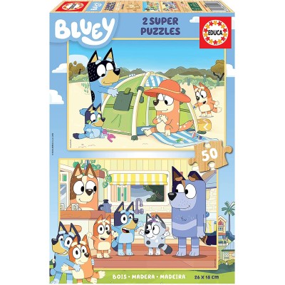 PUZZLE 2x50 BLUEY MADERA...