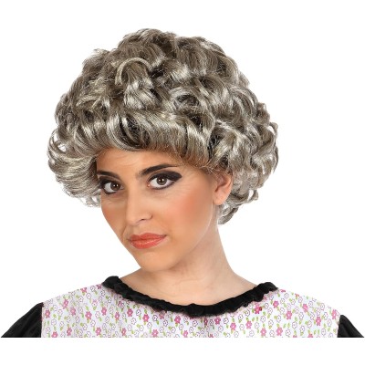 PELUCA ANCIANA GRIS 51012 