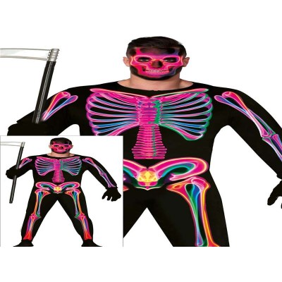 DISFRAZ ESQUELETO NEON...