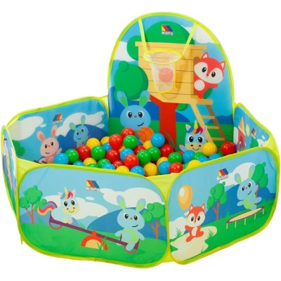 PARQUE BOLAS CANASTA 25 PZ...