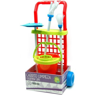 CARRITO LIMPIEZA ROJO 00988