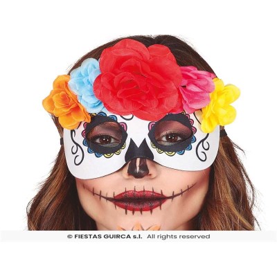 ANTIFAZ CATRINA CON FLORES...