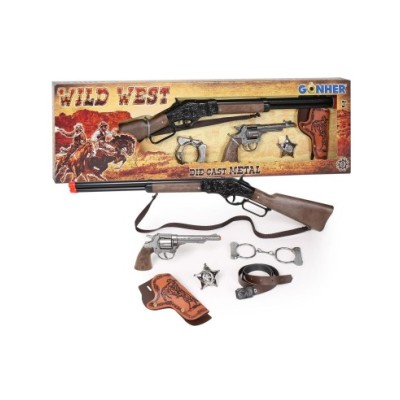 REVOLVER Y RIFLE WILD WEST...